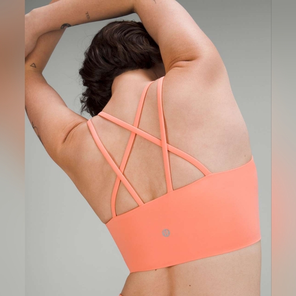 Lululemon Like a Cloud Longline Bra B/C (Sunny Coral) Size